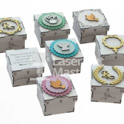 Baptism Boxes Laser Cut File