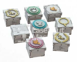 Baptism Boxes Laser Cut File