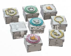 Baptism Boxes Laser Cut File