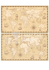 Old Map Laser Cut File