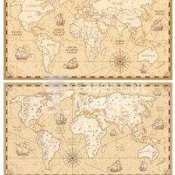 Old Map Laser Cut File