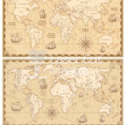 Old Map Laser Cut File